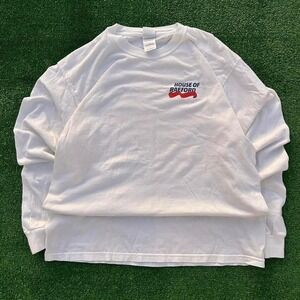 Vinatge Y2K Gildan House of Raeford Chicken Ship Long Sleeve Shirt Adult Large